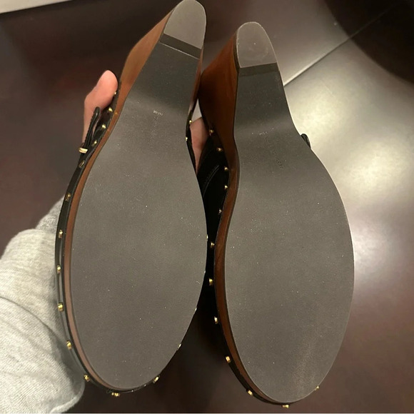 NIB Veronica Beard Hendrix Buckled Clogs Size 9.5 Black - Picture 13 of 13